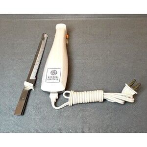 Vintage GE Electric Carving Knife Circa 1960-1970 Kitchen Carving WORKS-Tested